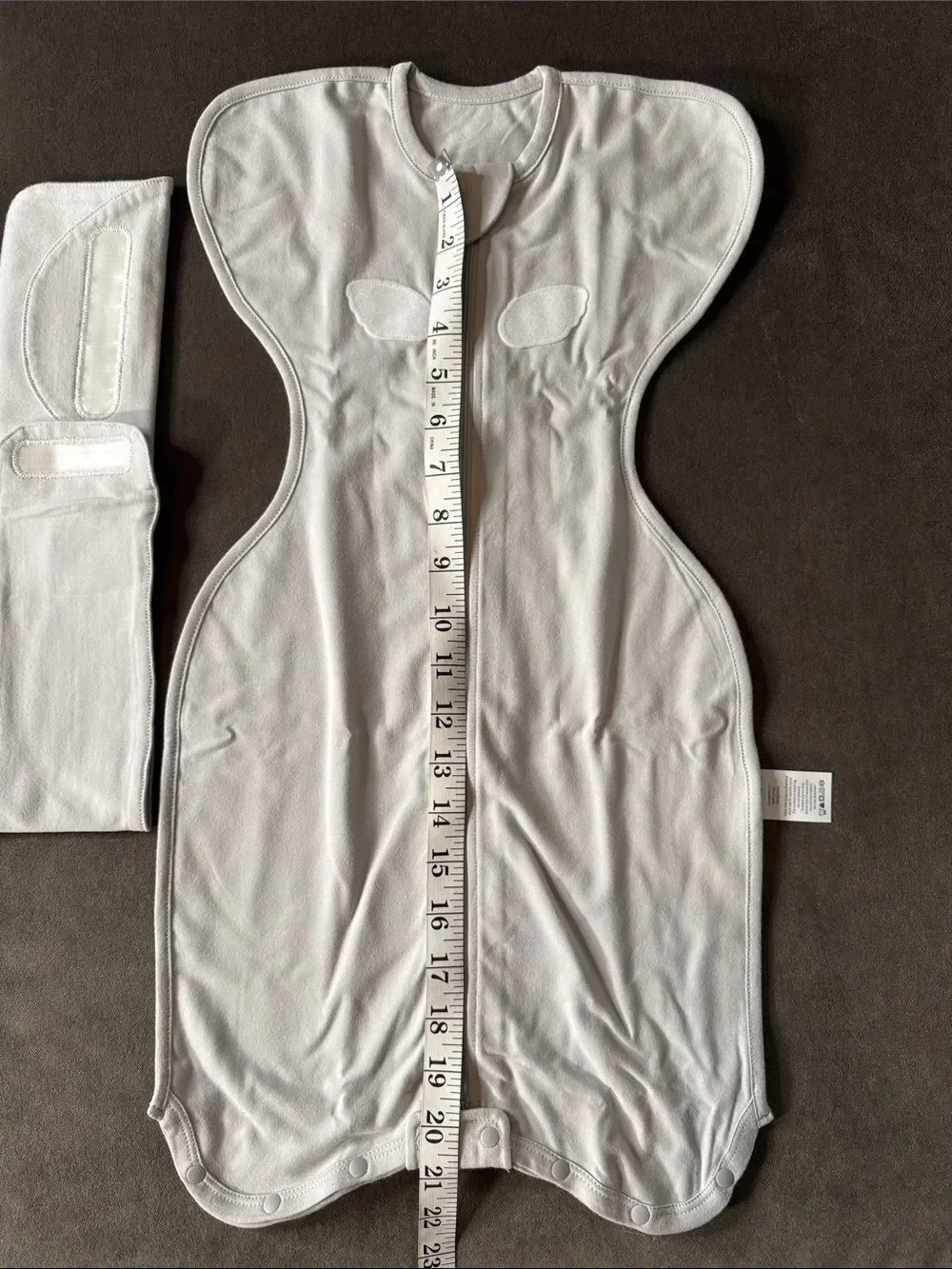 Slumber Buddy Gray Baby Sleep Sack Zip-Up Swaddle SMALL 1-3 Months 8-14lbs NEW